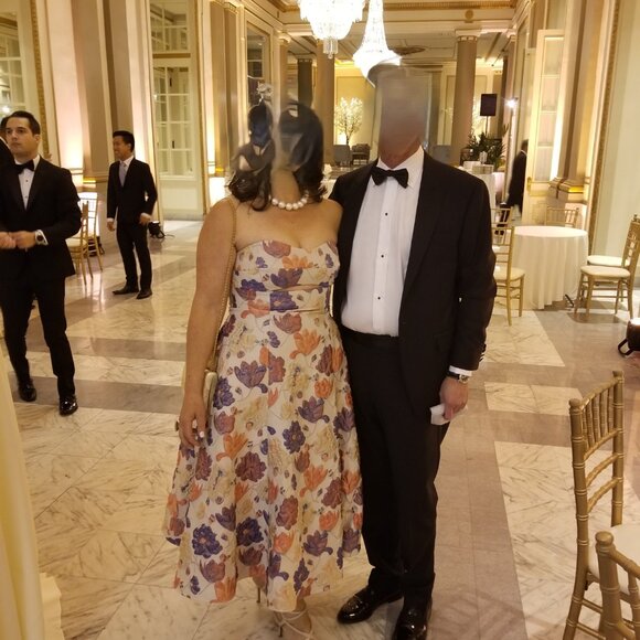 STUNNING !!  LUCIAN MATIS formal mid-length dress - SPRING-SUMMER WEDDINGWEAR - Picture 6 of 9